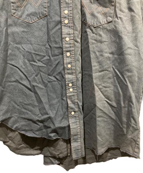 seven by seven（セブンバイセブン）SEVEN BY SEVEN (セブンバイセブン) 21SS 切替 ウエスタン デニム シャツ ネイビー サイズ:Ｌの古着・服飾アイテム