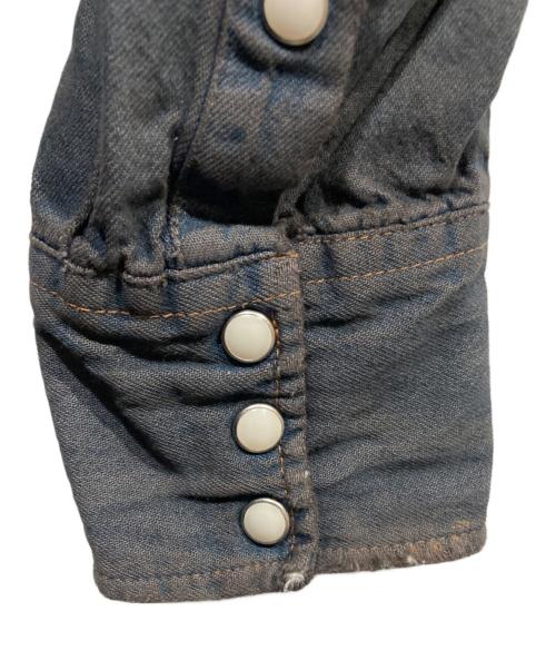 seven by seven（セブンバイセブン）SEVEN BY SEVEN (セブンバイセブン) 21SS 切替 ウエスタン デニム シャツ ネイビー サイズ:Ｌの古着・服飾アイテム
