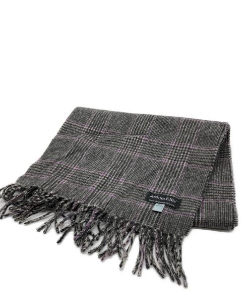JOSHUA ELLIS（ジョシュア エリス）Joshua Ellis (ジョシュア エリス) カシミヤマフラー グレーの古着・服飾アイテム