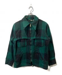 L.L.Bean（エルエルビーン）の古着「バッファローチェックウールマッキーノジャケット」｜グリーン