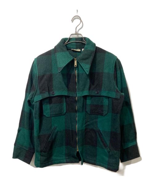 L.L.Bean（エルエルビーン）L.L.Bean (エルエルビーン) バッファローチェックウールマッキーノジャケット グリーン サイズ:Ｍの古着・服飾アイテム