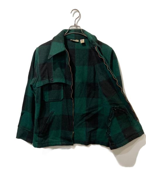 L.L.Bean（エルエルビーン）L.L.Bean (エルエルビーン) バッファローチェックウールマッキーノジャケット グリーン サイズ:Ｍの古着・服飾アイテム