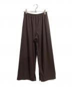 FRAMeWORKフレームワーク）の古着「クールタッチナイロンジャージーレイヤードパンツ」｜ブラウン