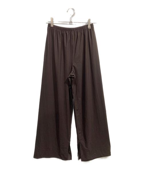 FRAMeWORK（フレームワーク）FRAMeWORK (フレームワーク) クールタッチナイロンジャージーレイヤードパンツ ブラウン サイズ:SIZE 38の古着・服飾アイテム