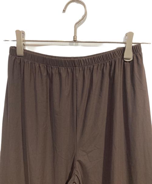 FRAMeWORK（フレームワーク）FRAMeWORK (フレームワーク) クールタッチナイロンジャージーレイヤードパンツ ブラウン サイズ:SIZE 38の古着・服飾アイテム