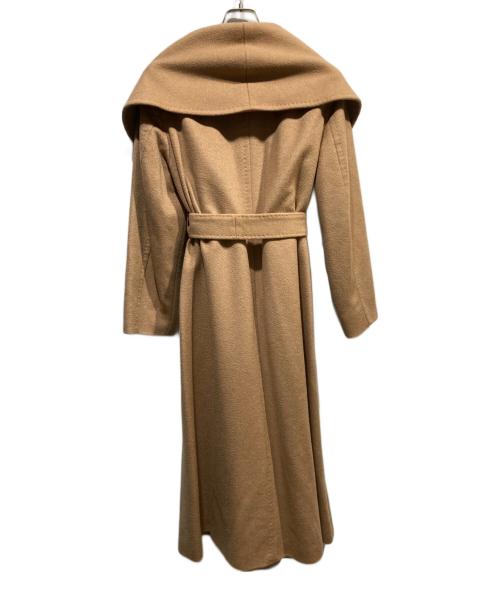 MaxMara（マックスマーラ）MaxMara (マックスマーラ) キャメルベルテットコート ブラウン サイズ:40の古着・服飾アイテム