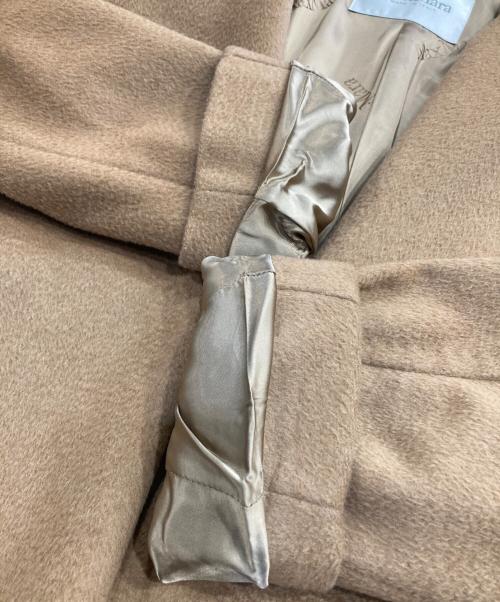 MaxMara（マックスマーラ）MaxMara (マックスマーラ) キャメルベルテットコート ブラウン サイズ:40の古着・服飾アイテム
