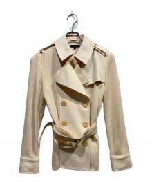 BURBERRY（バーバリー）の古着「カシミヤ混ジャケット」｜ホワイト