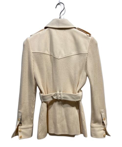 BURBERRY（バーバリー）BURBERRY (バーバリー) カシミヤ混ジャケット ホワイト サイズ:SIZE 2の古着・服飾アイテム