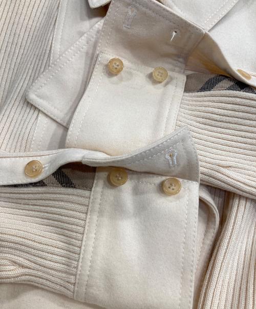 BURBERRY（バーバリー）BURBERRY (バーバリー) カシミヤ混ジャケット ホワイト サイズ:SIZE 2の古着・服飾アイテム