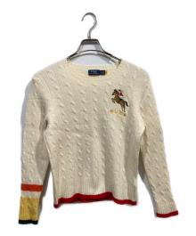 POLO RALPH LAUREN（ポロ・ラルフローレン）の古着「カシミヤ混ニット」｜ホワイト