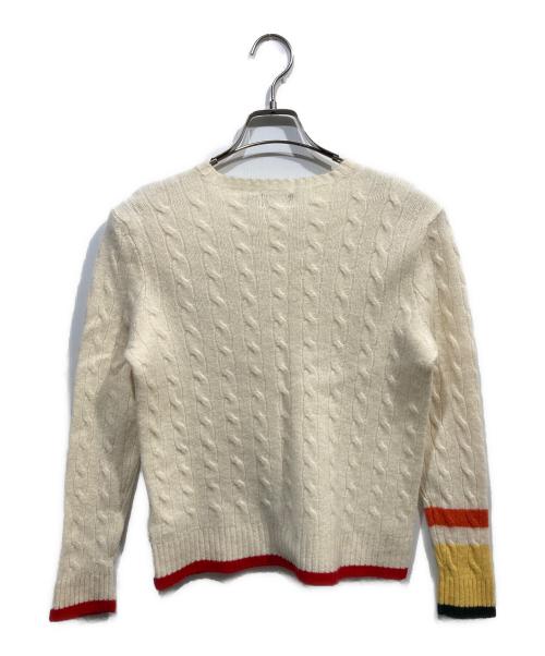 POLO RALPH LAUREN（ポロ・ラルフローレン）POLO RALPH LAUREN (ポロ・ラルフローレン) カシミヤ混ニット ホワイト サイズ:ＸＬの古着・服飾アイテム