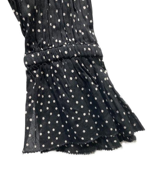 JOURNAL STANDARD relume（ジャーナルスタンダード レリューム）JOURNAL STANDARD relume (ジャーナルスタンダード レリューム) コットンボイルクリンクルタックフリルプルオーバー ブラック サイズ:SIZE Free 未使用品の古着・服飾アイテム