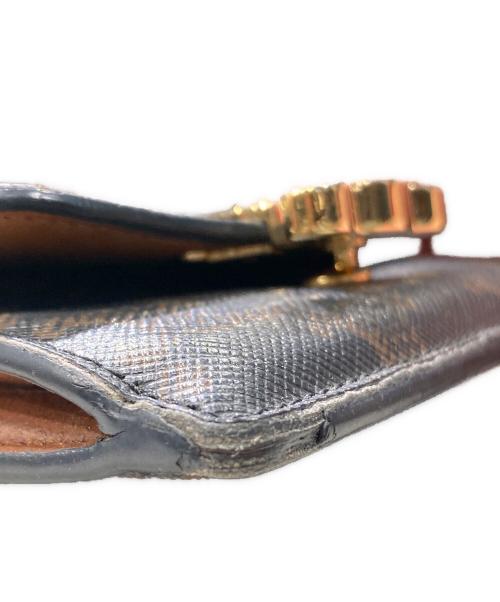 CELINE（セリーヌ）CELINE (セリーヌ) トリオンフコンパクトカードケース ブラウンの古着・服飾アイテム