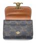 中古・古着 CELINE (セリーヌ) トリオンフコンパクトカードケース ブラウン：18000円