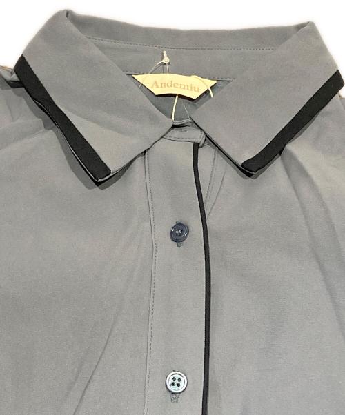 Andemiu（アンデミュウ）Andemiu (アンデミュウ) ハイショクシャツワンピース ブルー サイズ:FREE 未使用品の古着・服飾アイテム