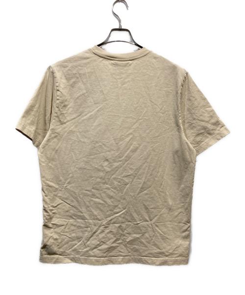 maison kitsune（メゾンキツネ）maison kitsune (メゾンキツネ) CRAFTED PROFILE FOX Tシャツ ベージュ サイズ:Lの古着・服飾アイテム