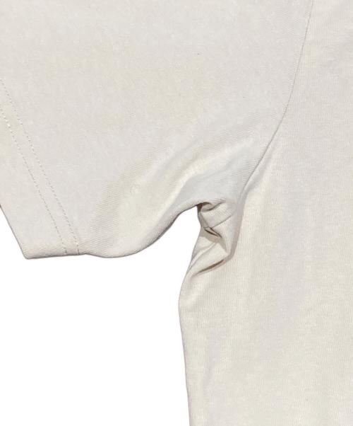 maison kitsune（メゾンキツネ）maison kitsune (メゾンキツネ) CRAFTED PROFILE FOX Tシャツ ベージュ サイズ:Lの古着・服飾アイテム