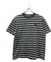 MAISON KITSUNE（メゾンキツネ）の古着「PROFILE FOX PATCH STRIPED COMFORT TEE SHIRT」｜マルチカラー