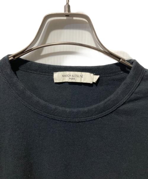 maison kitsune（メゾンキツネ）maison kitsune (メゾンキツネ) FOX HEAD PATCH REGULAR LONG-SLEEVED TEE-SHIRT ブラック サイズ:Lの古着・服飾アイテム