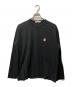 maison kitsune（メゾンキツネ）の古着「FOX HEAD PATCH REGULAR LONG-SLEEVED TEE-SHIRT」｜ブラック