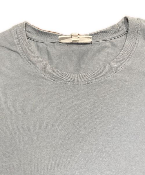 maison kitsune（メゾンキツネ）MAISON KITSUNE (メゾンキツネ) FOX HEAD PATCH REGULAR LONG-SLEEVED TEE-SHIRT ブルー サイズ:Lの古着・服飾アイテム