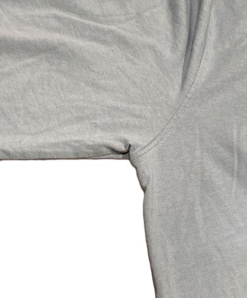 maison kitsune（メゾンキツネ）MAISON KITSUNE (メゾンキツネ) FOX HEAD PATCH REGULAR LONG-SLEEVED TEE-SHIRT ブルー サイズ:Lの古着・服飾アイテム