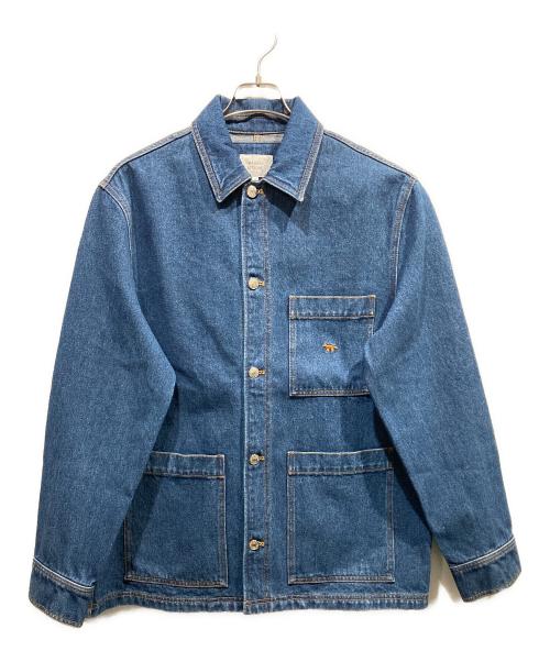 maison kitsune（メゾンキツネ）MAISON KITSUNE (メゾンキツネ) DENIM WORKWEAR JACKET インディゴ サイズ:Mの古着・服飾アイテム