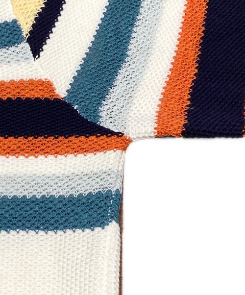 maison kitsune（メゾンキツネ）maison kitsune (メゾンキツネ) COMFORT STRIPED JUMPER マルチカラー サイズ:Lの古着・服飾アイテム