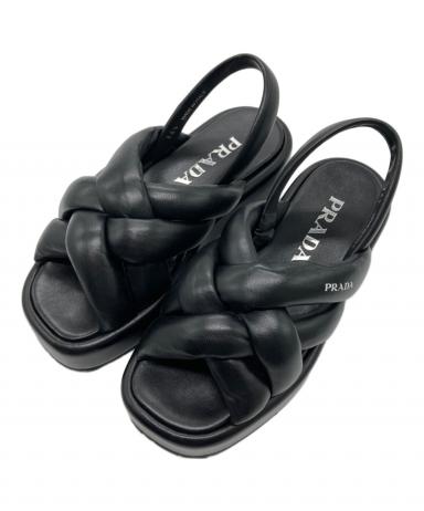 中古・古着通販】PRADA (プラダ) ナッパレザープラットフォーム