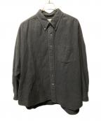 Graphpaperグラフペーパー）の古着「Oxford Oversized B.D Shirt」｜ブラック