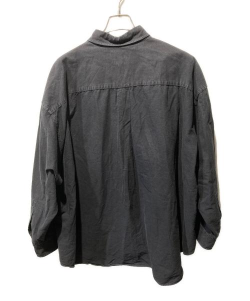 Graphpaper（グラフペーパー）Graphpaper (グラフペーパー) Oxford Oversized B.D Shirt ブラック サイズ:freeの古着・服飾アイテム