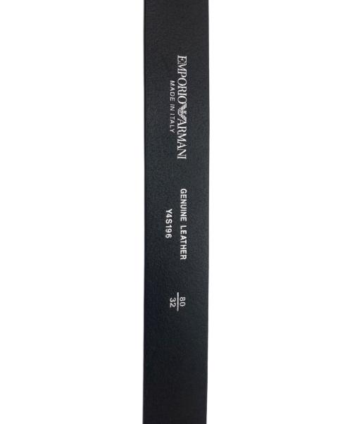 EMPORIO ARMANI（エンポリオ アルマーニ）EMPORIO ARMANI (エンポリオ アルマーニ) ロゴバックルベルト ブラックの古着・服飾アイテム