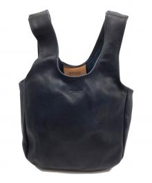 BUTLER VERNER SAILS（バトラーバーナーセイルズ）の古着「ホースレザーミニトートバッグ」｜ネイビー