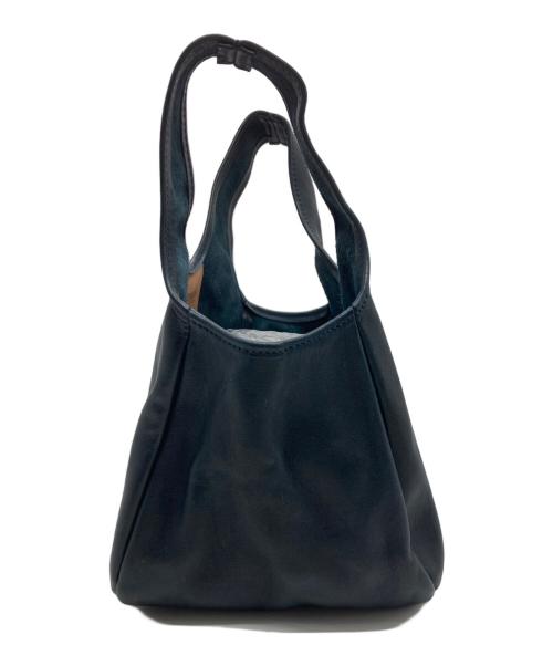 BUTLER VERNER SAILS（バトラーバーナーセイルズ）BUTLER VERNER SAILS (バトラーバーナーセイルズ) ホースレザーミニトートバッグ ネイビーの古着・服飾アイテム