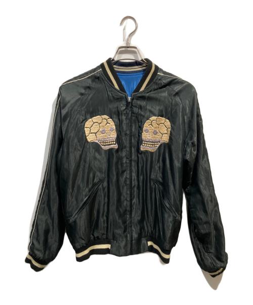 東洋エンタープライズ（トウヨウエンタープライズ）東洋エンタープライズ (トウヨウエンタープライズ) スカジャン ブラック×ブルー サイズ:Mの古着・服飾アイテム