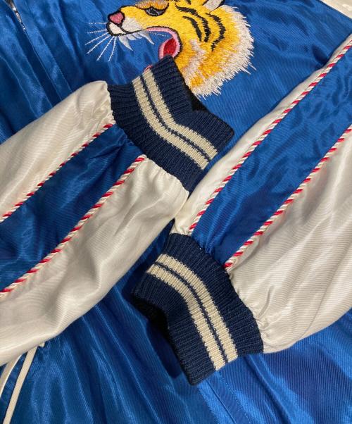 東洋エンタープライズ（トウヨウエンタープライズ）東洋エンタープライズ (トウヨウエンタープライズ) スカジャン ブラック×ブルー サイズ:Mの古着・服飾アイテム