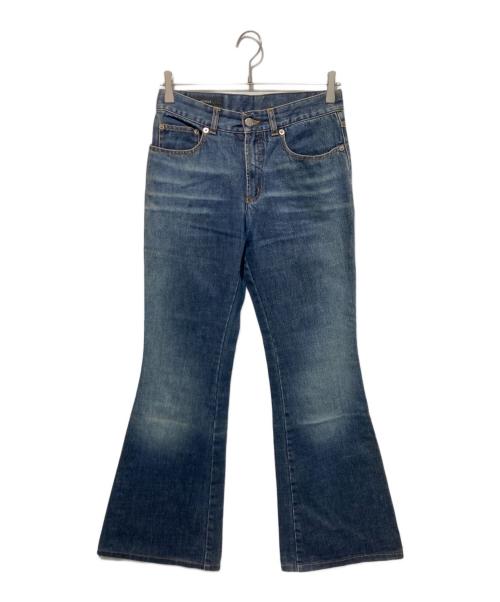 GUCCI（グッチ）GUCCI (グッチ) ベルボトムデニムパンツ インディゴ サイズ:40の古着・服飾アイテム