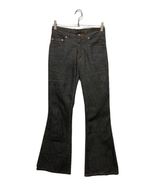 GUCCI（グッチ）GUCCI (グッチ) ベルボトムデニムパンツ ブラック サイズ:40の古着・服飾アイテム