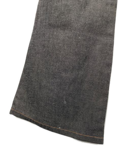 GUCCI（グッチ）GUCCI (グッチ) ベルボトムデニムパンツ ブラック サイズ:40の古着・服飾アイテム