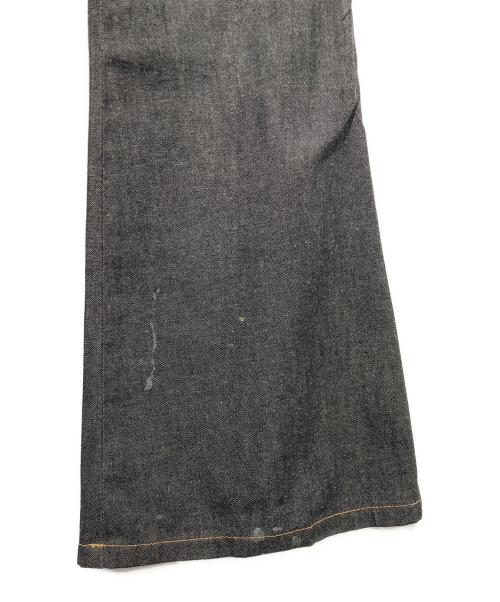 GUCCI（グッチ）GUCCI (グッチ) ベルボトムデニムパンツ ブラック サイズ:40の古着・服飾アイテム