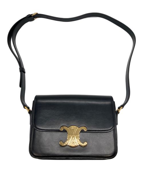 CELINE（セリーヌ）CELINE (セリーヌ) ティーントリオンフバッグ ブラックの古着・服飾アイテム