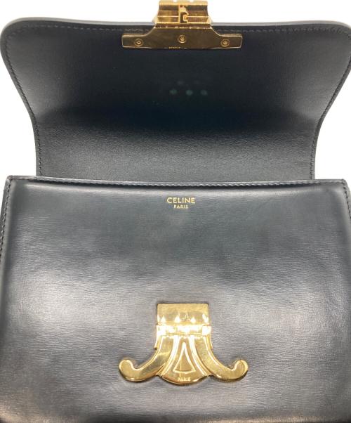 CELINE（セリーヌ）CELINE (セリーヌ) ティーントリオンフバッグ ブラックの古着・服飾アイテム
