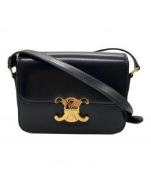 CELINE（セリーヌ）の古着「ティーントリオンフバッグ」｜ブラック