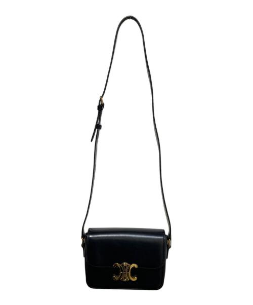 CELINE（セリーヌ）CELINE (セリーヌ) ティーントリオンフバッグ ブラックの古着・服飾アイテム