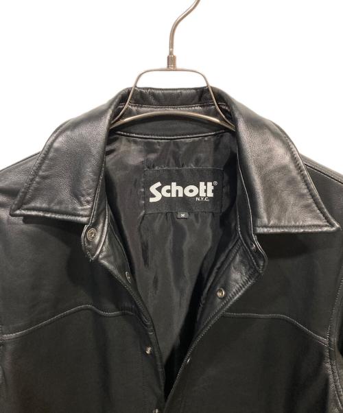 Schott（ショット）Schott (ショット) SHEEP COACH JACKET ブラック サイズ:Mの古着・服飾アイテム