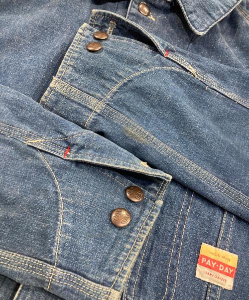 PAY DAY（ペイデイ）PAY DAY (ペイデイ) デニムカバーオール インディゴ サイズ:Ｍの古着・服飾アイテム