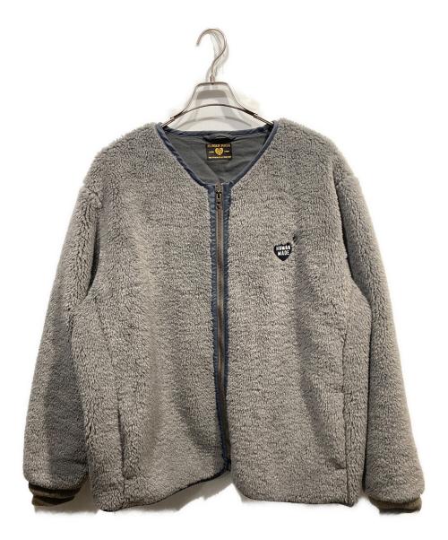 HUMAN MADE（ヒューマンメイド）HUMAN MADE (ヒューマンメイド) ボアライナージャケット グレー サイズ:XXLの古着・服飾アイテム