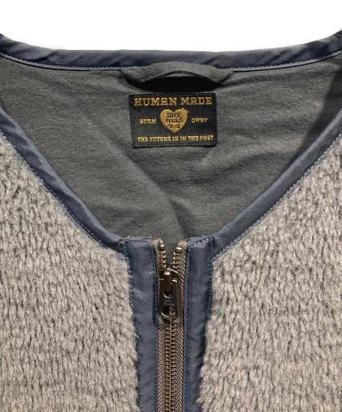 HUMAN MADE（ヒューマンメイド）HUMAN MADE (ヒューマンメイド) ボアライナージャケット グレー サイズ:XXLの古着・服飾アイテム
