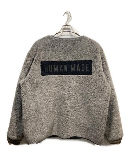 HUMAN MADE（ヒューマンメイド）HUMAN MADE (ヒューマンメイド) ボアライナージャケット グレー サイズ:XXLの古着・服飾アイテム